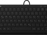 KeySonic KSK-5011ELC kabelgebundene Super-Mini Tastatur - QWERTZ DE - schwarz