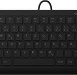 KeySonic KSK-5011ELC kabelgebundene Super-Mini Tastatur - QWERTZ DE - schwarz