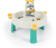 DOLU 2-in-1-Wasser- und Sand-Spieltisch – weiß grün