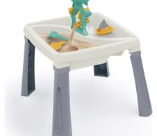 DOLU 3-in-1 Sand und Wasser Kreativtisch grau weiß
