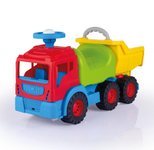 DOLU Aufsitz-Muldenkipper-Laufwagen rot grün