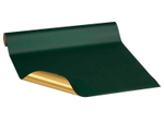 JUNG SCHÖNER VERPACKEN Geschenkpapier Vollton 50,0 cm x 20,0 m, grün/gold