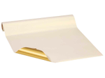 UNG SCHÖNER VERPACKEN Geschenkpapier Vollton perlglanz 50,0 cm x 20,0 m, weißgold/metallic gold