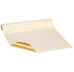 UNG SCHÖNER VERPACKEN Geschenkpapier Vollton perlglanz 50,0 cm x 20,0 m, weißgold/metallic gold