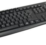 Inter-Tech KB-208-II kabelloses Tastatur-Maus-Set - QWERTZ DE - schwarz