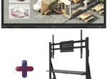LG CreateBoard 65TR3DQ-B Signage Touch Display 165 cm 65 Zoll inkl. Neomounts FL50-525BL1 MOVE Go Rollwagen