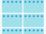 HERMA Tiefkühletiketten Eiskristalle 40,0 x 26,0 mm, blau