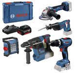 BOSCH Professional Combo-Kit Elektrowerkzeug-Set, 18V