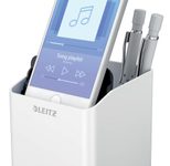 LEITZ Stiftehalter WOW Duo Colour, perlweiß/schwarz