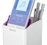 LEITZ Stiftehalter WOW Duo Colour, perlweiß/violett