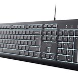 Trust Primo beleuchtete kabelgebundene Tastatur - QWERTZ DE - schwarz