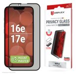DISPLEX Privacy Panzerglas (10H) für Apple iPhone 16e/17e