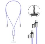Intenso Handykette Charging Lanyard Ladekabel, lila