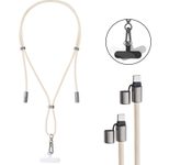 Intenso Handykette Charging Lanyard Ladekabel, beige