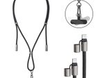 Intenso Handykette Charging Lanyard Ladekabel, schwarz