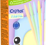 BIC® Kugelschreiber Cristal PASTEL farbsortiert, Schreibfarbe: Blau