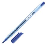 Kores® Kugelschreiber K1 transparent, Schreibfarbe: Blau