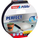 tesa Gewebeband PERFECT 19,0 mm x 25,0 m, schwarz