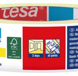 tesa Kreppband Masking Tape 30,0 x 50,0 (mm x m) beige