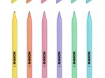Kores® Kugelschreiber K0R-M Pastel farbsortiert, Schreibfarbe: Blau