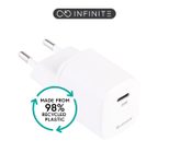 eSTUFF INFINITE 20W USB-C Ladegerät EU PD Bulkware, grau