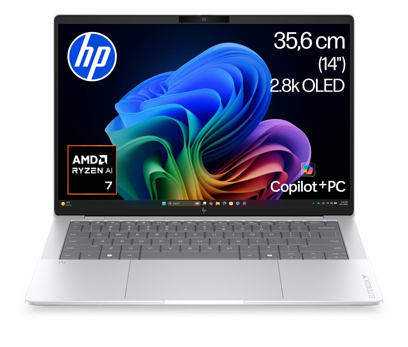 HP EliteBook X G2a AMD Ryzen™ AI 7 PRO 450 Notebook Next Gen AI PC 35,6 cm (14") video preview