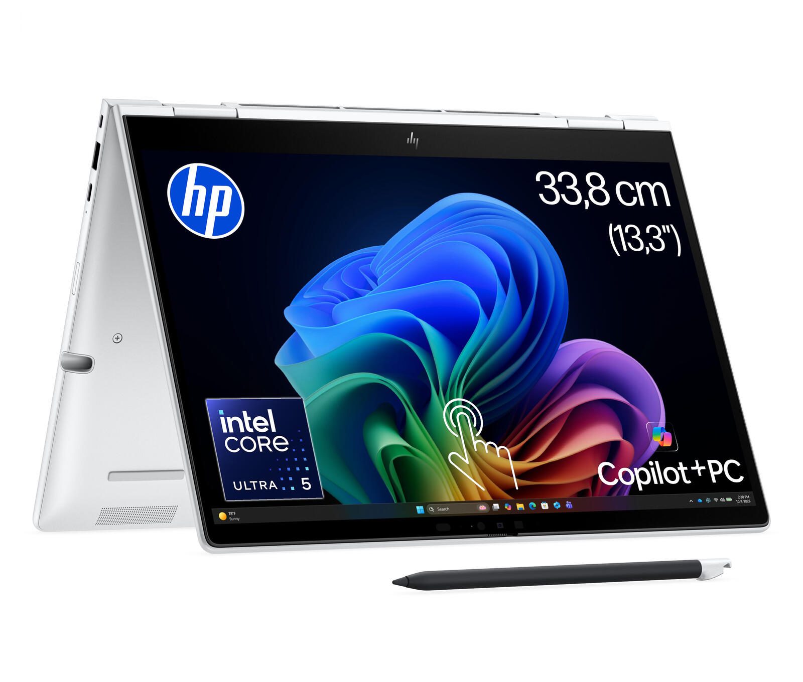 HP EliteBook 8 Flip G2i Intel® Core™ Ultra 5 325 Notebook Next Gen AI PC 33,8 cm (13.3") video preview