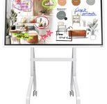 Samsung Flip WM65FX Flipchart 164 cm 65 Zoll inkl. Neomounts MOVE go Flip FL50-515WH1 Rollwagen
