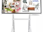 Samsung Flip WM65FX Flipchart 164 cm 65 Zoll inkl. Neomounts MOVE go Flip FL50-515WH1 Rollwagen & Tray CY-TF65BFC