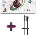 Samsung Flip Pro WM65B Flipchart 165 cm 65 Zoll inkl. NEC PD04-Tipster Trolley Rollwagen & Ablage