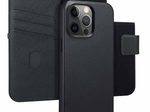 Accezz 2-in-1 Klapphülle aus Leder mit MagSafe für das Apple iPhone 15 Pro Max - Onyx Black