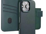 Accezz 2-in-1 Klapphülle aus Leder mit MagSafe für das Apple iPhone 16 Pro - Cedar Green