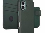 Accezz 2-in-1 Klapphülle aus Leder mit MagSafe für das Apple iPhone 17 - Cedar Green