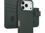 Accezz 2-in-1 Klapphülle aus Leder mit MagSafe für das Apple iPhone 17 Pro - Cedar Green