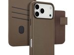 Accezz 2-in-1 Klapphülle aus Leder mit MagSafe für das Apple iPhone 17 Pro Max - Kaffeebraun