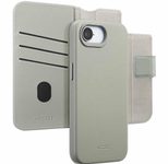 Accezz 2-in-1 Klapphülle aus Leder mit MagSafe für das Apple iPhone 17e / 16e - Light Grey