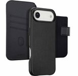 Accezz 2-in-1 Klapphülle aus Leder mit MagSafe für das Apple iPhone Air - Onyx Black