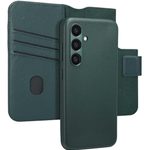 Accezz 2-in-1 Klapphülle aus Leder mit MagSafe für das Samsung Galaxy S24 - Cedar Green