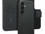Accezz 2-in-1 Klapphülle aus Leder mit MagSafe für das Samsung Galaxy S24 - Onyx Black