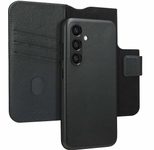 Accezz 2-in-1 Klapphülle aus Leder mit MagSafe für das Samsung Galaxy S24 - Onyx Black