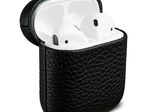 Accezz Echtleder Case für das  Apple Airpods 1 / 2 - Schwarz