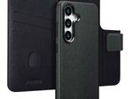 Accezz 2-in-1 Klapphülle aus Leder mit MagSafe für das Samsung Galaxy S25 - Onyx Black