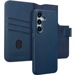 Accezz 2-in-1 Klapphülle aus Leder mit MagSafe für das Samsung Galaxy S25 Plus - Nightfall Blue