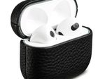 Accezz Echtleder Case für das  Apple Airpods 3 - Schwarz