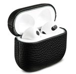 Accezz Echtleder Case für das  Apple Airpods 3 - Schwarz