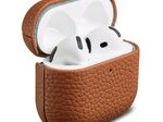 Accezz Echtleder Case für das  Apple Airpods 4 - Cognac