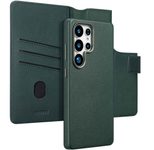 Accezz 2-in-1 Klapphülle aus Leder mit MagSafe für das Samsung Galaxy S25 Ultra - Cedar Green