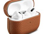 Accezz Echtleder Case für das  Apple Airpods Pro - Cognac