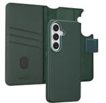 Accezz 2-in-1 Klapphülle aus Leder mit MagSafe für das Samsung Galaxy S26 - Cedar Green