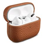 Accezz Echtleder Case für das  Apple AirPods Pro 2 - Cognac